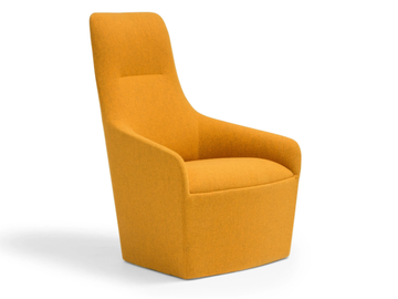 ALYA BU1530 - Upholstered armchair high-back by Andreu World - view 2